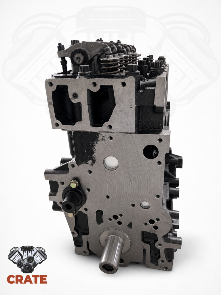 Opposite side of the Kia J2 diesel engine assembly